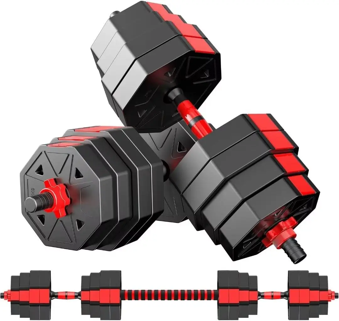 Weights Dumbbells Set, 20/30/40/60/80lbs Non-Rolling Adjustable Dumbbell Set, Free Weights Dumbbells Set Hexagon, Weights Set fo