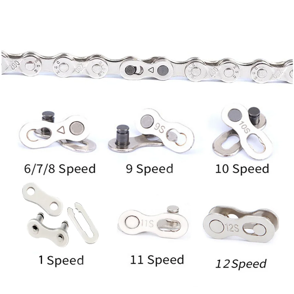 MTB Road Bike Chain Quick Link Bike Chain Missing Quick Connector Connecting Master Link for 1 6 7 8 9 10 11 12S Speed Chain