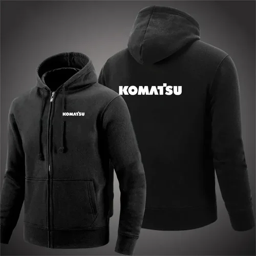 Komatsu sudaderas con capucha para hombre abrigo de invierno cálido polar Komatsu sudaderas chaqueta ropa de calle