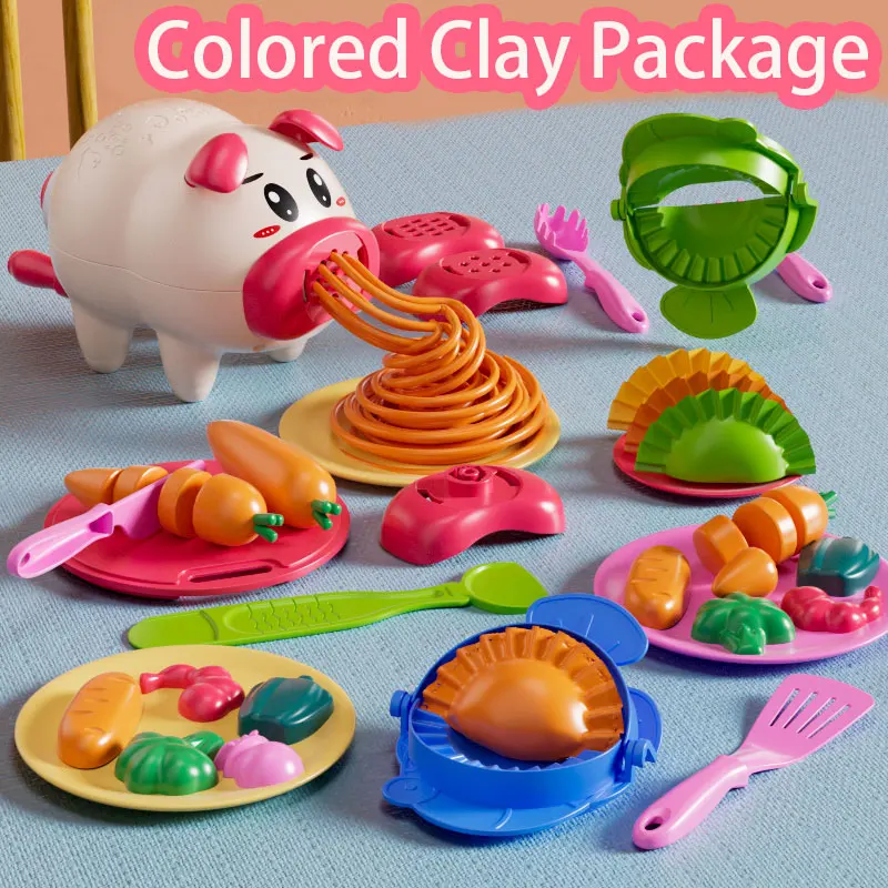 Rubber Clay Noodle Machine Toy Colored Clay Set For Children, Boys And Girls, Clay Ultra Light Clay Tools