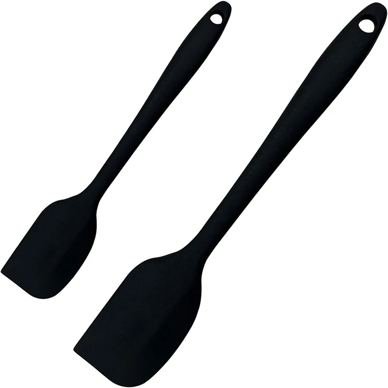 2Pcs Silikon Spachtel Set Antihaft Kuchen Creme Backen Spachtel Hitzebeständige Kochen Spachtel Gebäck Schaber Kuchen Dekoration Werkzeug