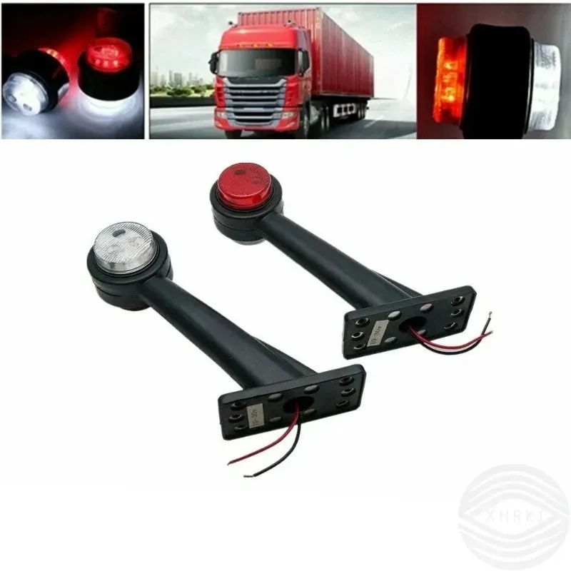 

HDE For Trailer Truck Carvan Lamp 10-30V X6 Series Arm Light For 2xLED Side Outline Stalk Marker Lights Lamp Side Marker Lights