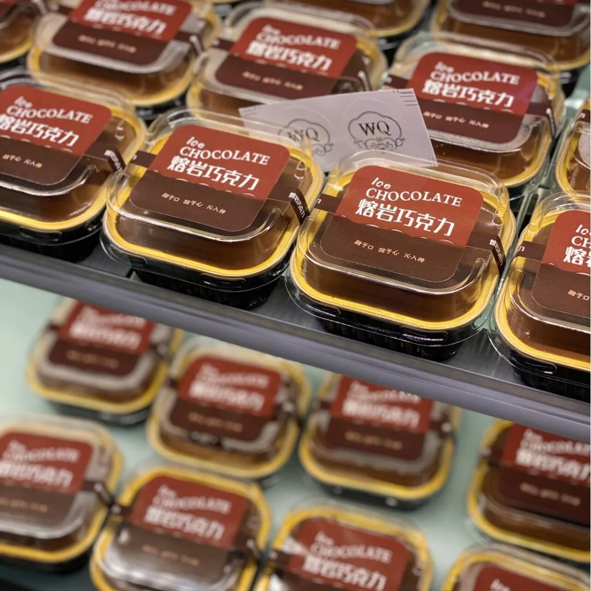 Iceberg Lava Chocolate Square Cake Box Tiramisu Small Packaging Case Baking Pudding Aluminum Foil Cup Bakeware Cake Boxes