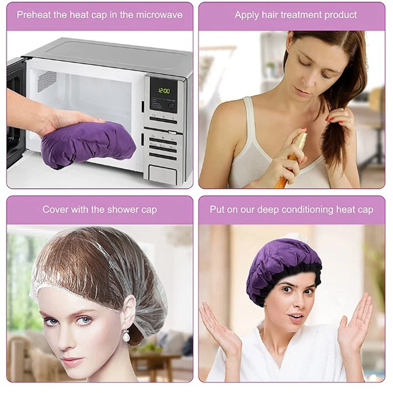 nursing cap Flaxseed Care Cap Microwave Heating Steaming Cap Hair Care Baked Oil Cap Heating
