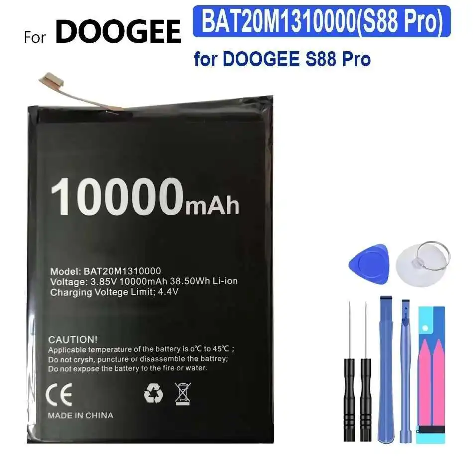 

Для Doogee S88 Pro S88Pro BAT20M1310000 S88 10000 мАч экологически чистый аккумулятор для мобильного телефона