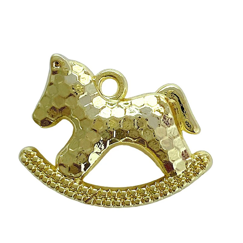 1 قطعة لطيف بسيط الحصان الحيوان قلادة جالبة للحظ لصنع المجوهرات اليدوية قلادة أقراط سوار DIY بها بنفسك اكسسوارات لوازم