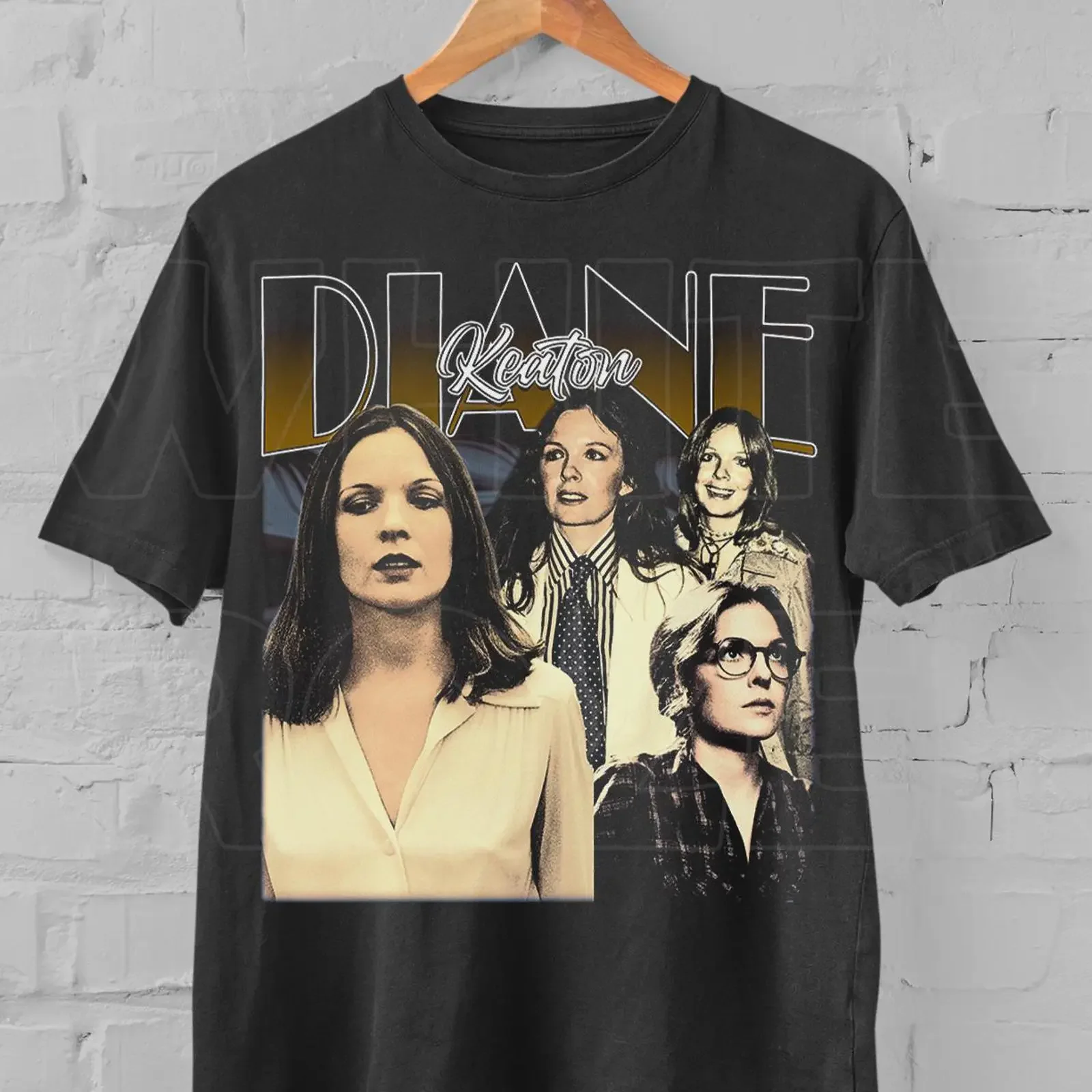 Diane Keaton Retro 90s T shirt Funny Movie Fan vintage Washed Unisex Comfortable Top For Everyday Wear fashion Versatile