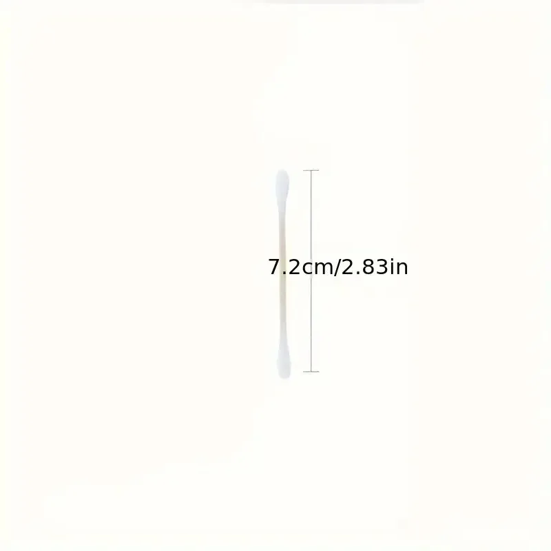 500 قطعة من مسحات القطن المصنوعة من الخيزران ذات نهاية مزدوجة - لطيفة للأذنين والمكياج، أعواد قطنية لتنظيف الأذن غير معطرة يمكن التخلص منها لون الشفاه #5