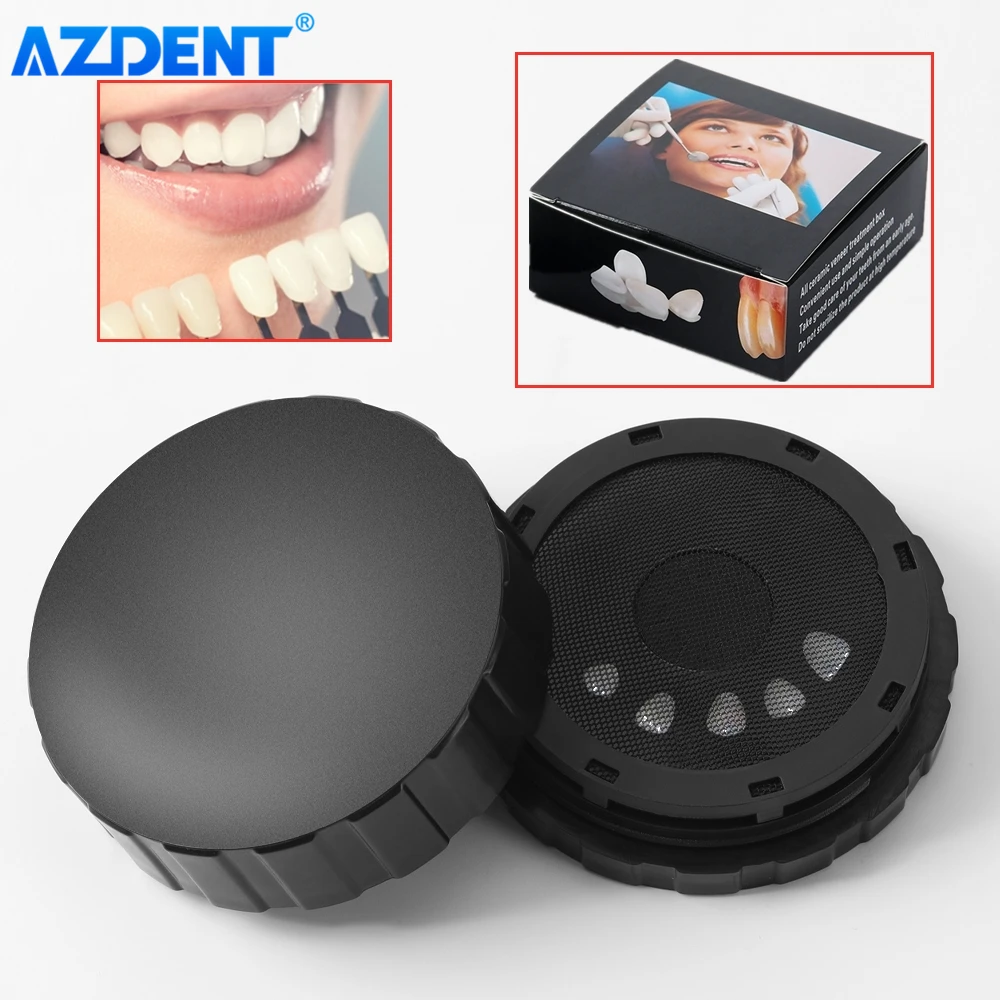 Dental Veneer Pretreatment Patch Tooth Treatment Box AZDENT All Ceramic Veneer Denture Storage Box for Dentists Dentistry