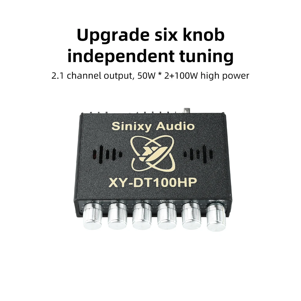 XY-DT100HP TWS 2.1 Channel Bluetooth Digital Amplifier Board 50W*2+100W Dual Core TPA3116 Speaker Subwoofer Amp Board DC12-24V