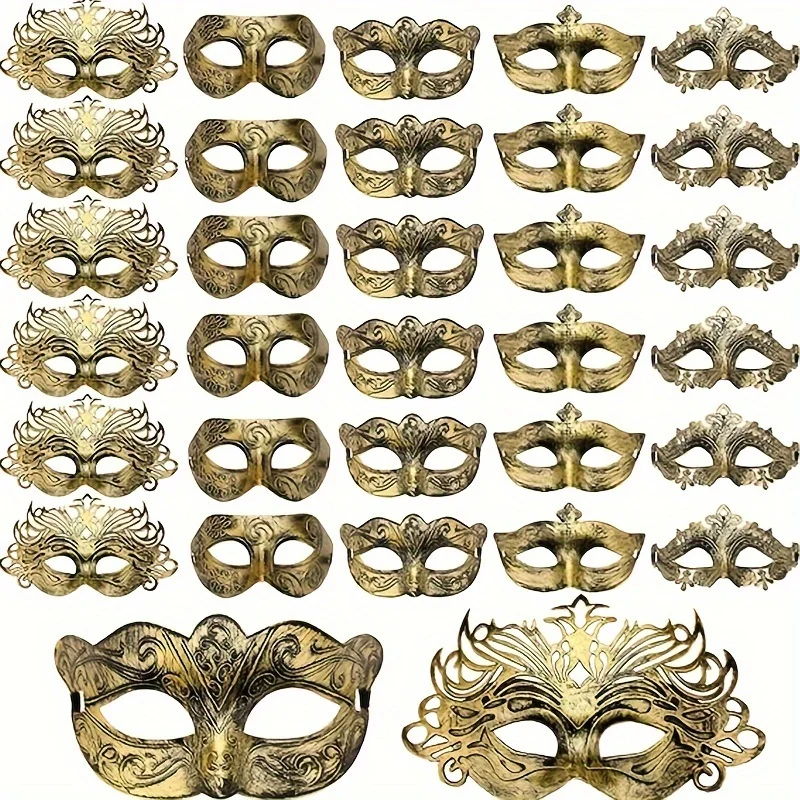 

30pcs of Masquerade Masks, Suitable for Valentine's Day Costume Parties