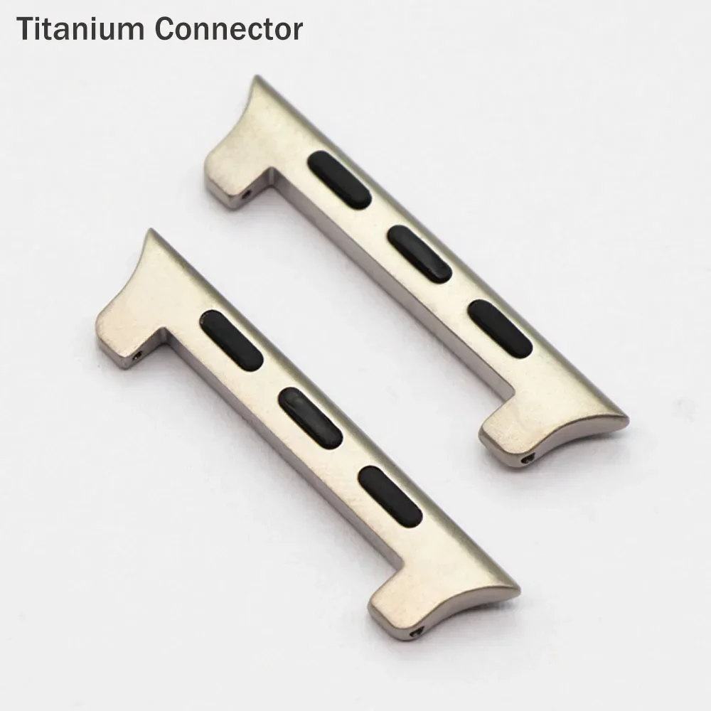 22mm Titanium Adapter Connector For Apple Watch Titanium Band Ultra 49mm 45mm 42MM 44mm DIY Accessories for iwatch watchband