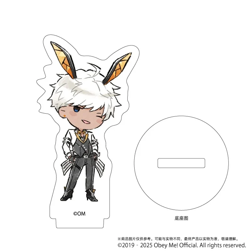 Obey Me! Nightbringer 10CM Nightbringer Lucifer Mammon Acrylic Figure Stand Model Cosplay Toy Birthday Gift Ornament keychain