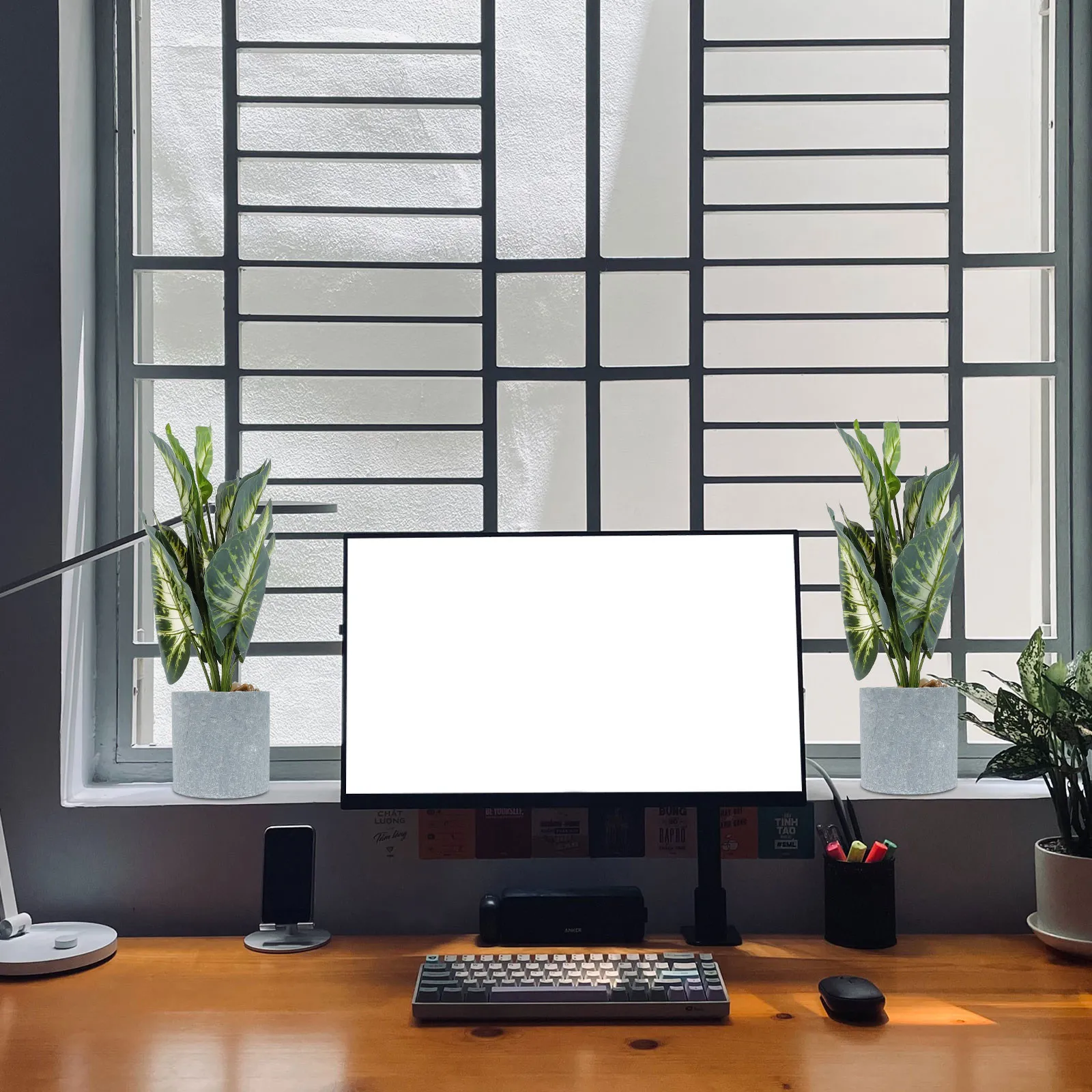 

Искусственное растение Монстера в горшке, 1 шт., для декора дома, офиса, балкона, сада, реалистичное, имитация зелени, украшение