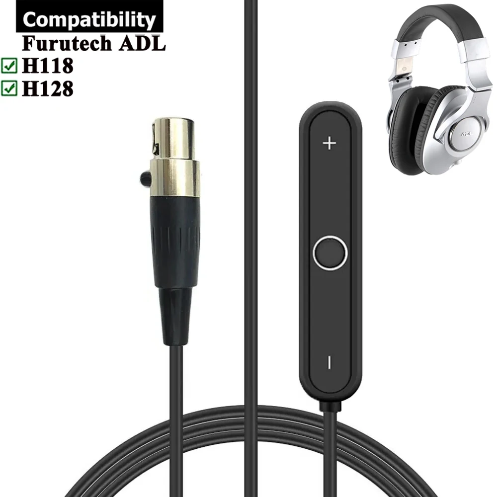 Mini XLR 3 pines hembra Bluetooth 5,0 A2DP adaptador receptor manos libres inalámbrico para auriculares Furutech ADL H118 H128