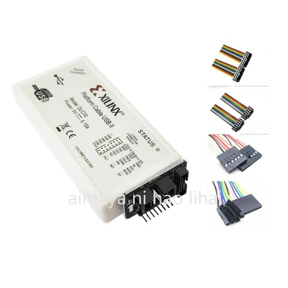 Upgraded Version DLC10 Xilinx Platform Cable USB Download Cable Jtag Programmer for FPGA CPLD CY7C68013A Replace DLC9LP