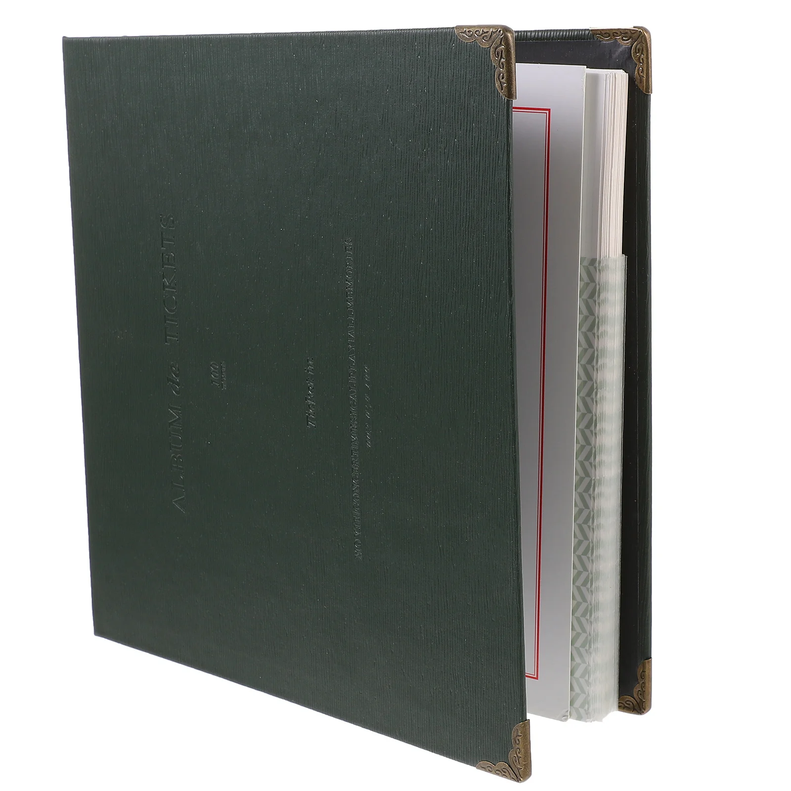 

1pc Ticket Collection Book Dark Material Receipt Organizer Storage For Photo Movie Ticket Note Album Holder