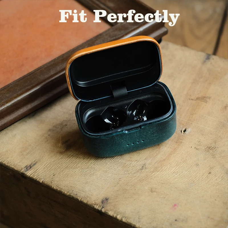 手作りの本革ヘッドセットケース,英数字の保護シェル,印刷可能な色,高貴な,マルチカラー