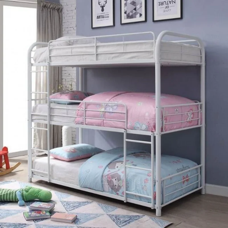 Cheap Strong Three Layer Triple Metal Bunk Bed Sale For Adult