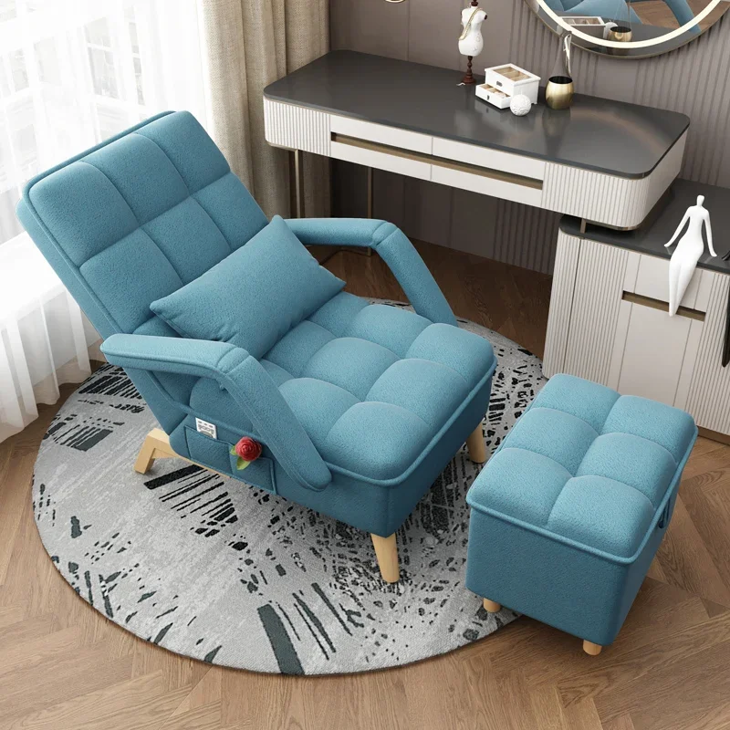 

Relax Nordic Living Room Sofa Chair Modern Simple Recliner Fabric Chair Chaise Floor Single Sedie Da Soggiorno Home Furniture