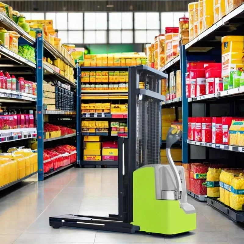 1.5T 24V Fully Electric Pallet Stacker Forklift Easy to Operate With Reliable Motor Engine for Handling New Products