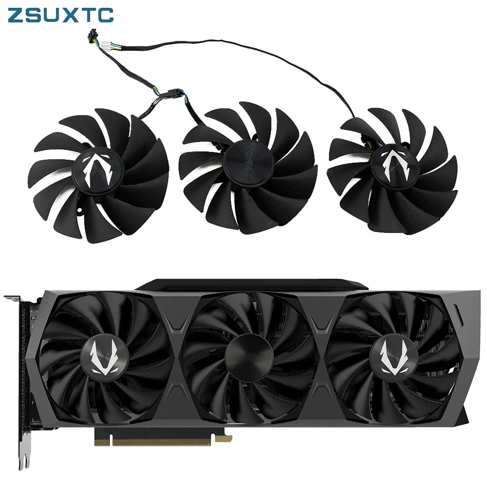 CF9015H12S For ZOTAC GeForce RTX 3070 3080 Ti 3090 AMP Holo Graphics Card Cooling Fan 87mm New 4PIN GPU Cooler Fan RTX3080