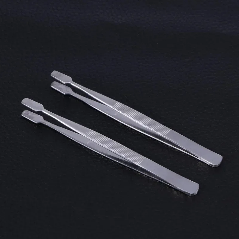 5PCS Stamp Tongs Stainless Steel Stamp Tweezers Philately Tweezers Home Stamps Collection Clip Lashes Tweezers Makeup Tools