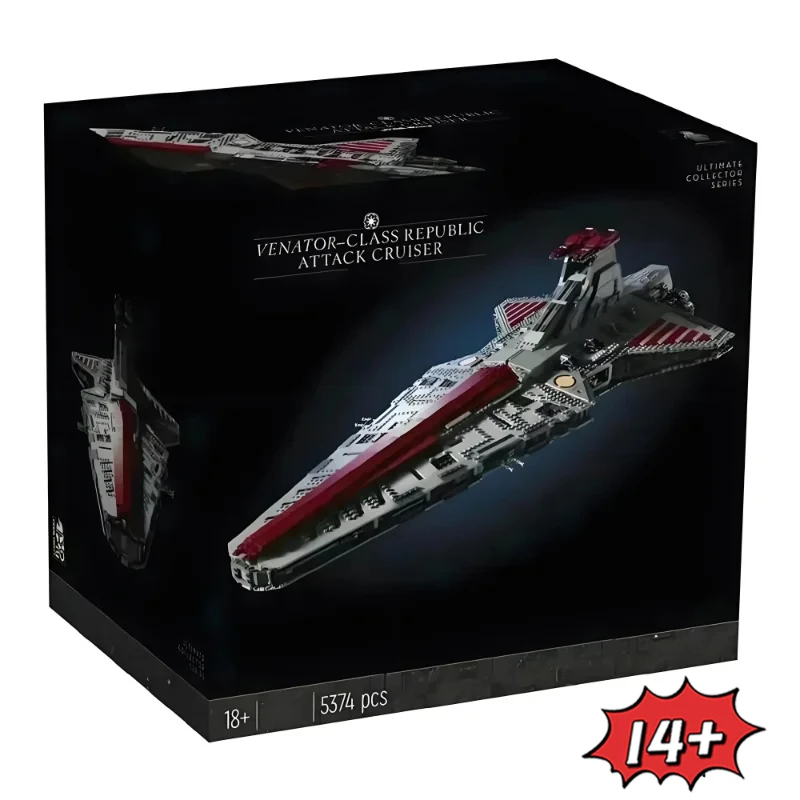 

MINISO Disney 75367 UCS Venator Class Republic Attacks Cruiser Buidling Blocks Model Bricks Space Toys Birthday Christmas Gifts