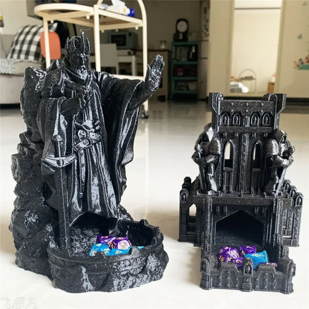 3D Printed Castle Dice Tower Tabletop Gaming Tower Dice Tower Tray for DND Board Game D&D RPG Gift for Friend Gift