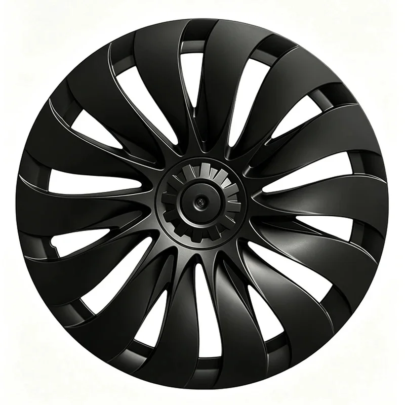 High Quality 4PCS 18 Inch Hub Cap Wheel Cover Set Black Hubcaps Replacement 2026