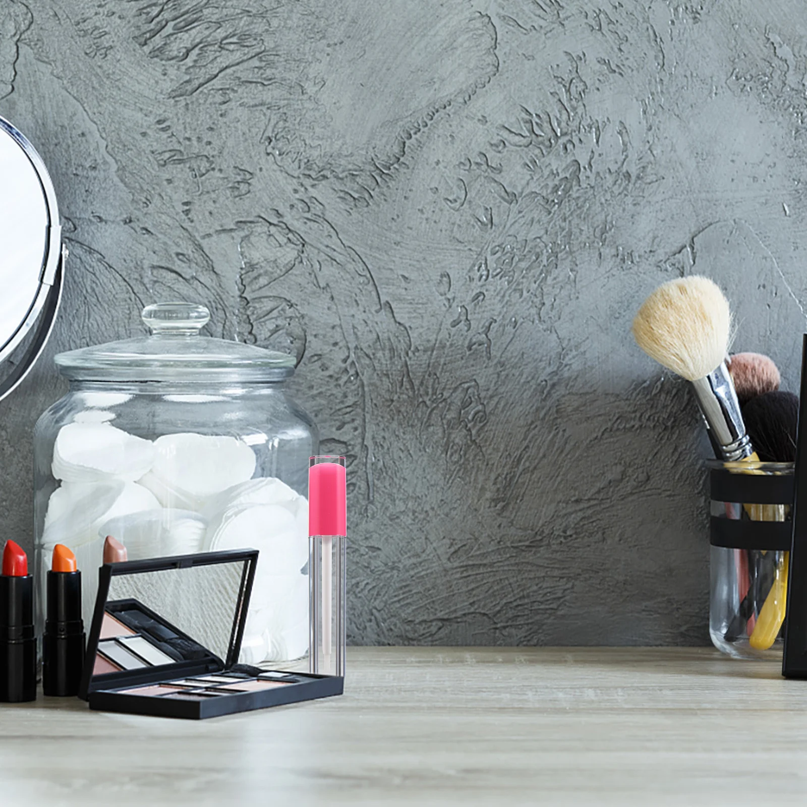 12 stuks lipgloss lege buizen roze hervulbare containers doorzichtige rubberen stoppers voor doe-het-zelf lippenbalsem opslagverpakkingen