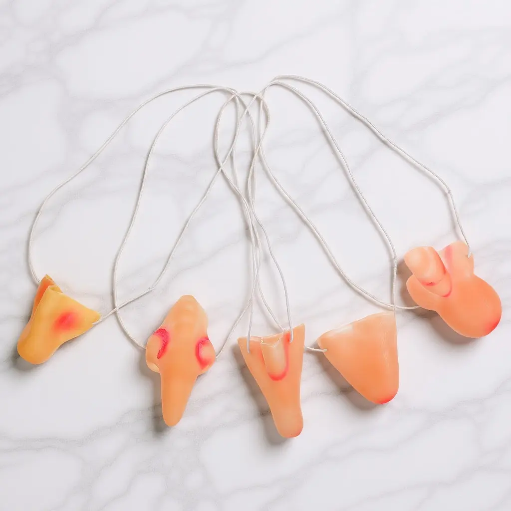 

5Pcs Halloween Realistic Witch Nose Vinyl Fake Cosplay Prop for Party Performance Random Style Fake Witch Nose Props