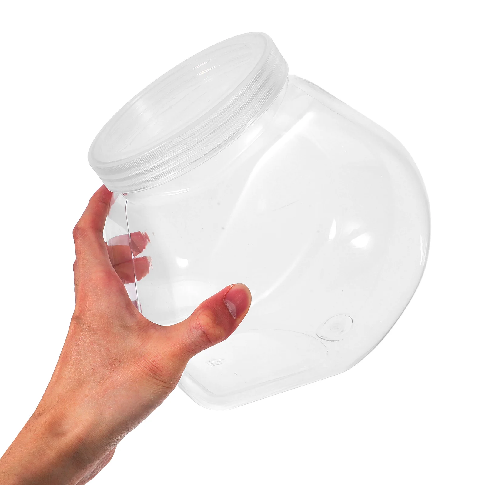 

2900Ml Transparent Reusable Plastic Wide Mouth Bottle Food Grade Liquid Storage Container With Cap For Cosmetics Juice Water