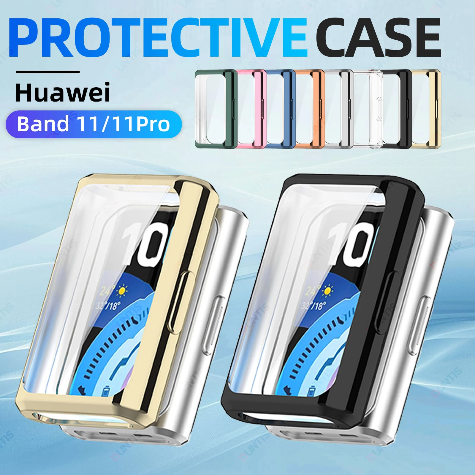 

Case For Huawei Band 11 Soft TPU Face Screen Protector Cover All-Around Protective Bumper for Huawei Band 11 Pro Accessories