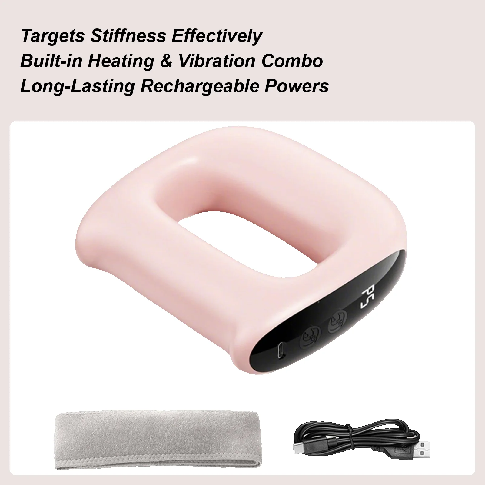 

Fascia Vibration Ring Multifunctional Full-Body Fascia Massager Rechargeable Electric Massage Tool Muscle Recovery Relaxation