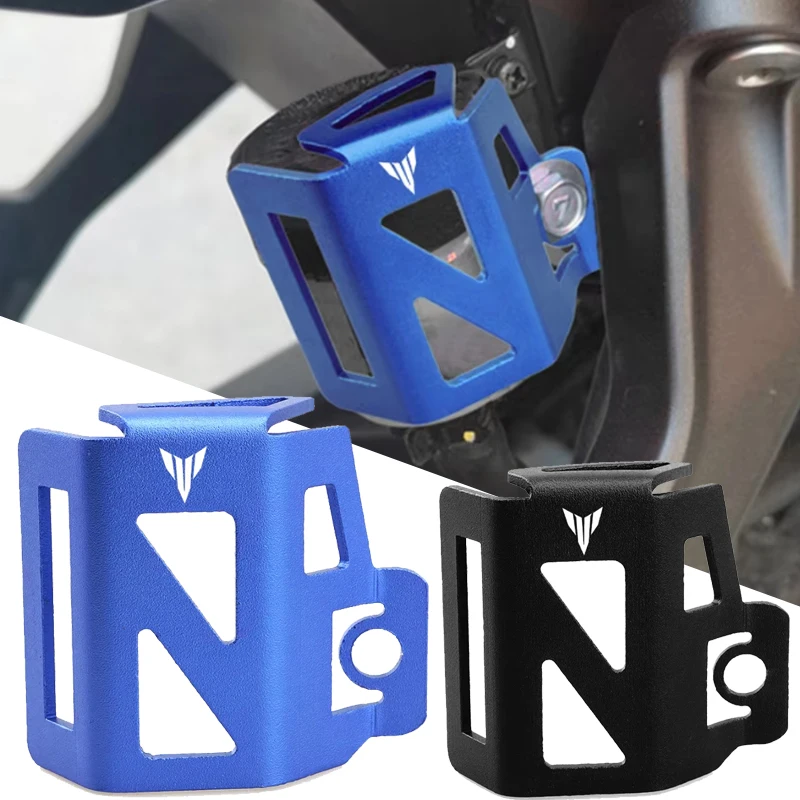 

For Yamaha MT03 MT07 MT09 MT10 FZ07 FZ09 MT CNC Motorcycle Accessories CNC Rear Brake Fluid Reservoir Guard Cover Protector