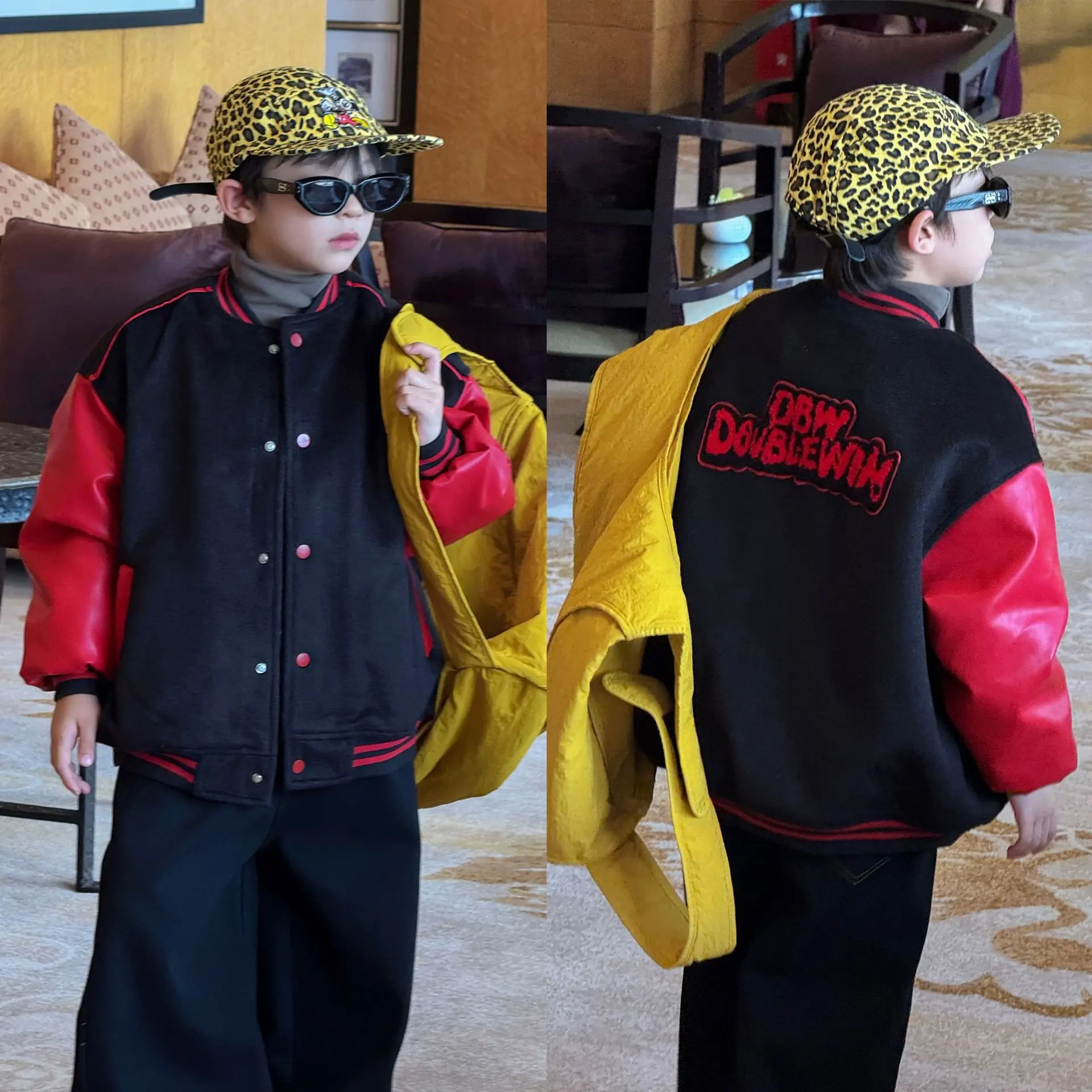 

Children Clothes Kids Fashionable Coat New Autumn and Winter Korean Style Thick Boys Handsome Cool Kids Warm Jackets