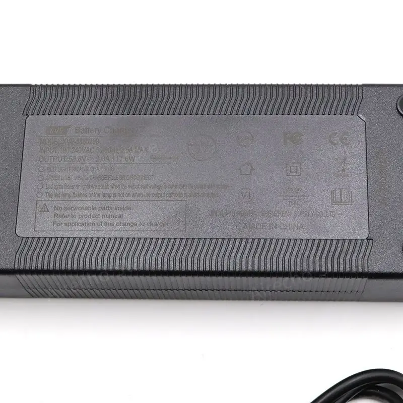 Original 58,8V 2A Schnellladegerät für Teverun Fighter Mini/Mini ECO 52V Elektroroller 3-Pin Zertifiziertes Schnellladegerät Zubehör – Detail 5