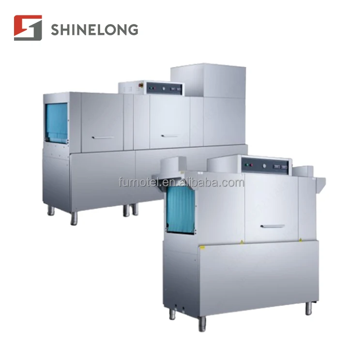 Professional Stainless Steel Automatic Commercial Conveyor Dishwasher Machine For Hotel Restaurant Catering Services
