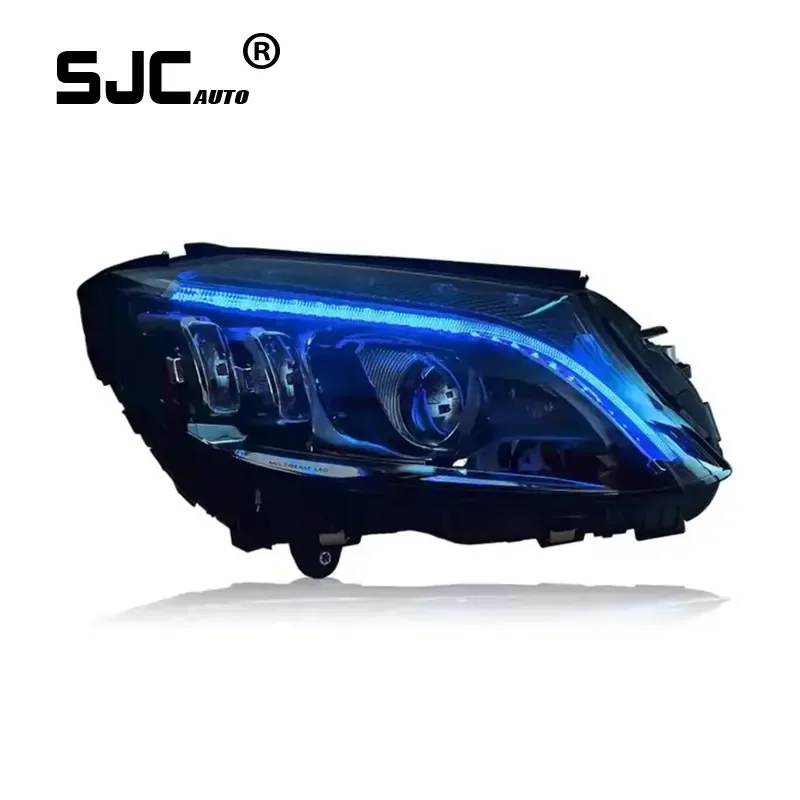 

SJC upgrade W205 LED Headlight For Benz 15-21 W205 MultiBeam LED Headlight C63 C300 C180 C200 C260 New dynamic turn signal DRL