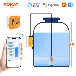 ME202R 5M LED Display Wireless Measurement Transmitter Submersible Sensor Smart Home Intelligent Water Tank Level Sensor