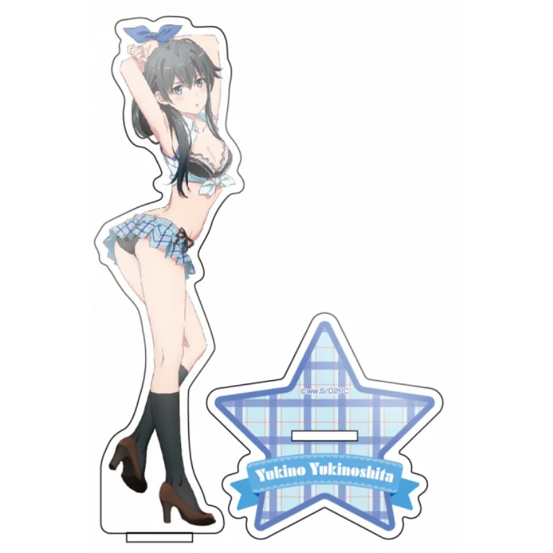 My Youth Romantic Comedy Is Wrong As I Expected Anime HD Acrylic Stand Model Plate Ornaments Hikigaya Hachiman Yukinoshita Gift