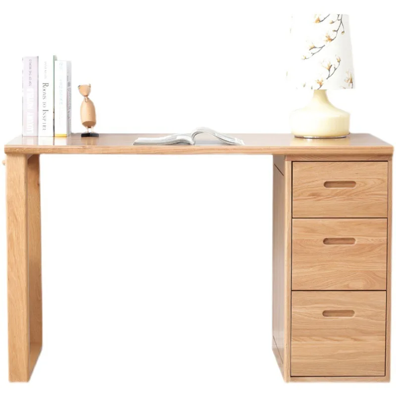 All solid wood desk, Nordic simple combination, oak computer desk, study furniture
