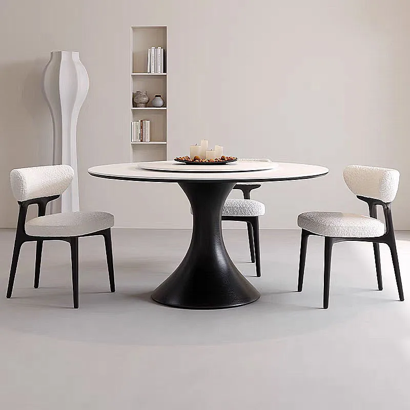 Italian solid wood dining chair, household Nordic leather ash wood chair, modern simple small apartment back chair