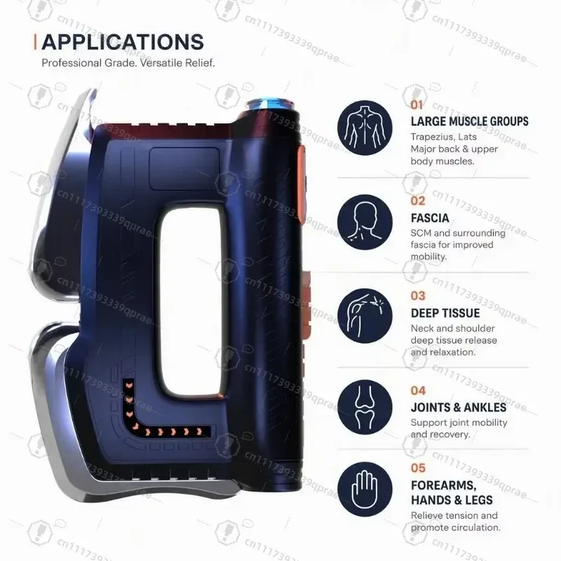 650nm Smart IASTM Muscle Scraper Heating Red Light Therapy Physiotherapy Tool Professional Muscle Recovery Instrument