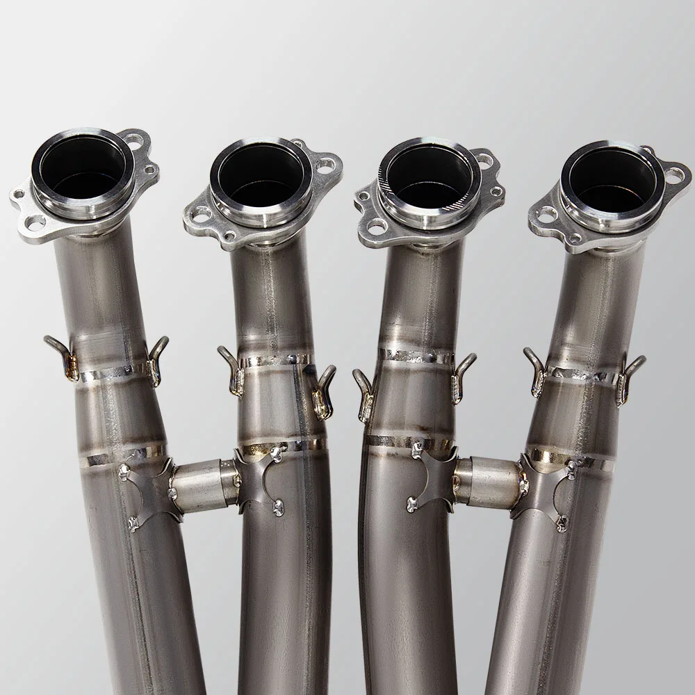S1000RR Exhaust Front Link Pipe For BMW S1000RR 2019-2025 S1000R 2021-2025 60mm interface Motorcycle escape Header Tube