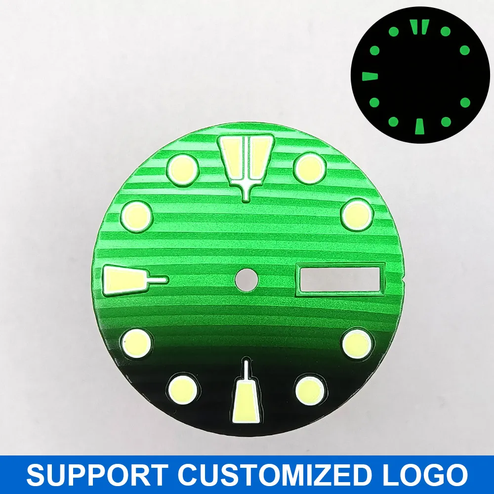 28,5 mm Zifferblatt Leuchtendes Zifferblatt Geeignet für NH-36 Uhrwerk Mechanische Uhr Montage Teile Modifikation Individuelles LOGO/Name – Detail 36