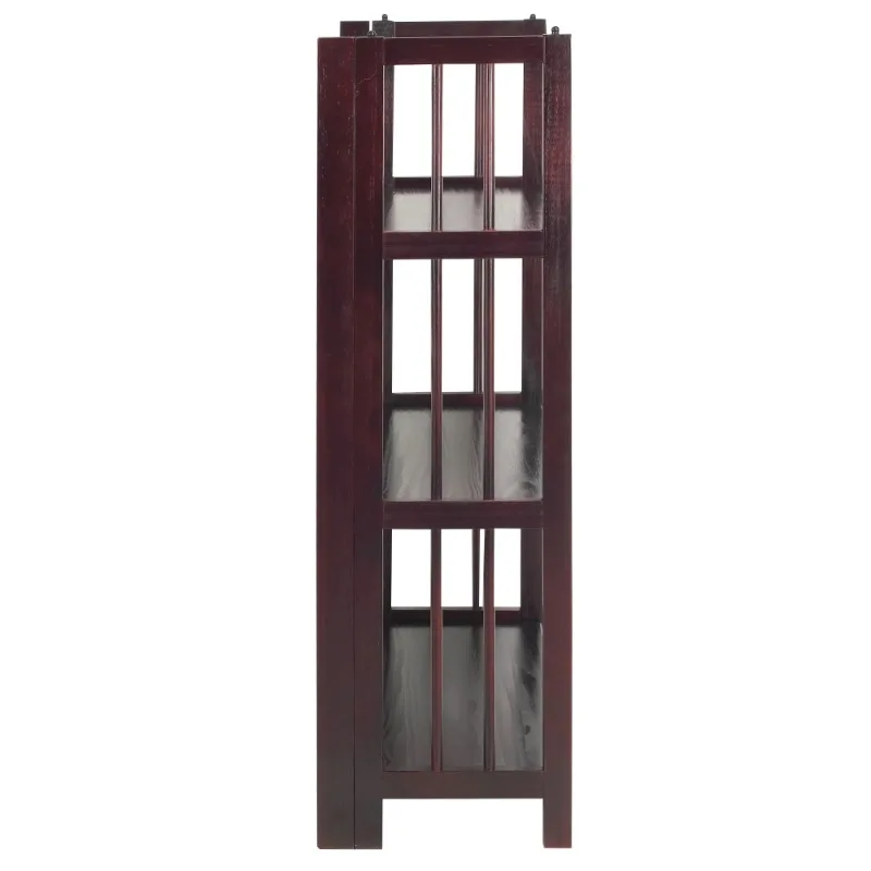 3 Tier Folding Bookcase  Espresso
