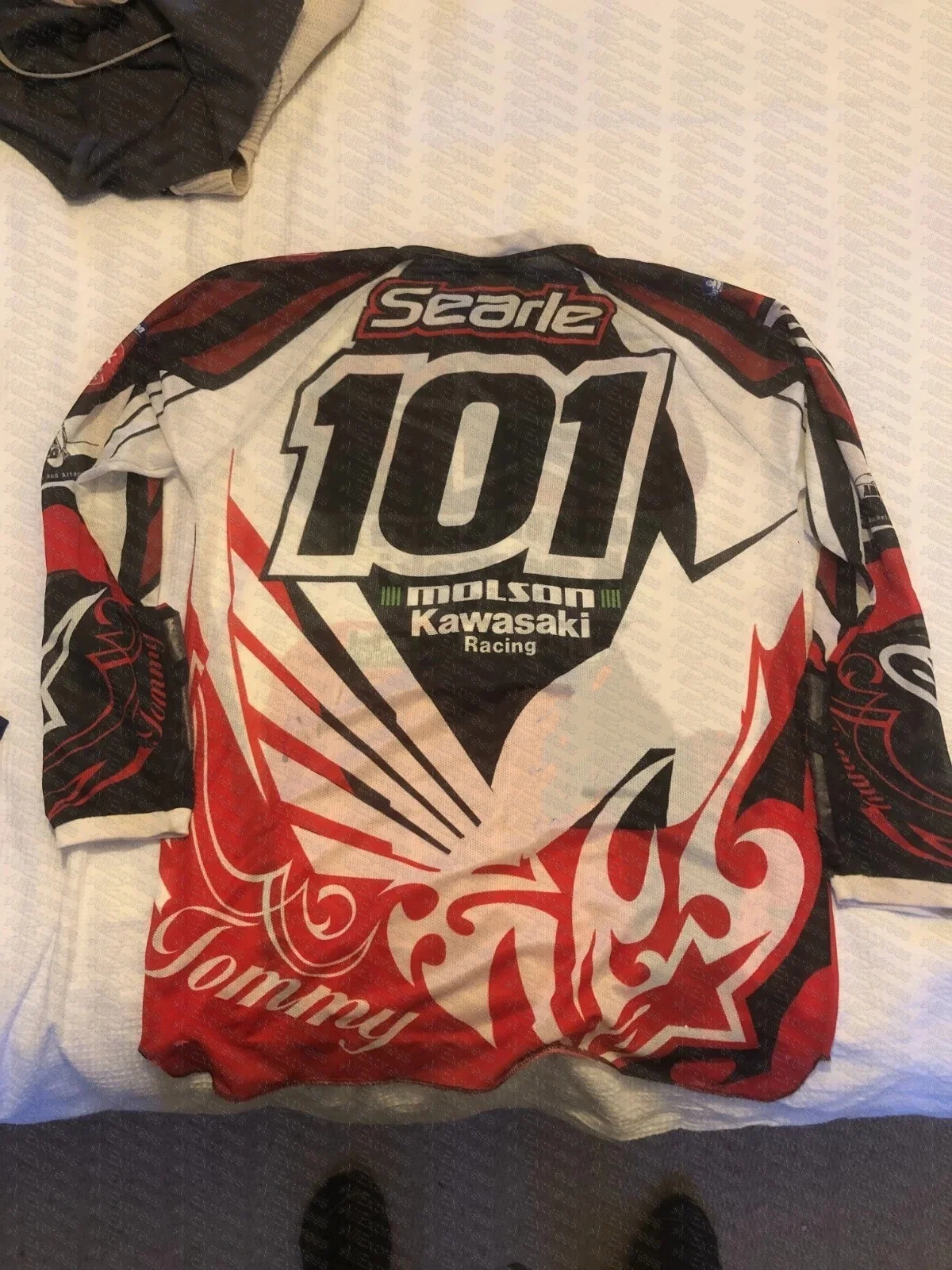 

Tommy Searle 2006 Molson Kawasaki GP Podium Long Sleeve Shirt Spring Autumn Unisex Top New Sports Children's Clothing