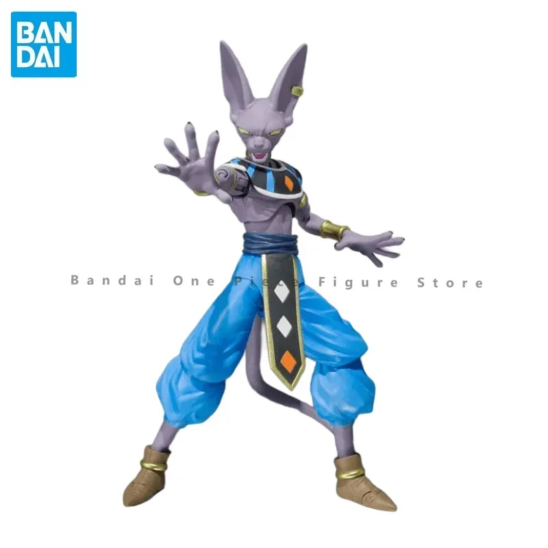 In Stock Original SHF Bandai Dragon Ball Super Beerus Action Figure Animation Toy Gift Model Collector Anime Hobby Genuine